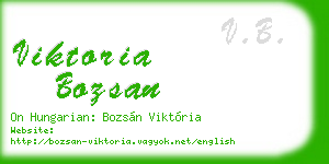 viktoria bozsan business card