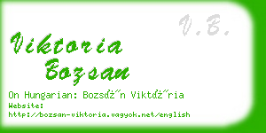 viktoria bozsan business card
